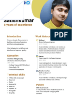 Manoj Satishkumar: 8 Years of Experience