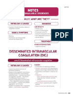 Notes: Disseminated Intravascular Coagulation (Dic)