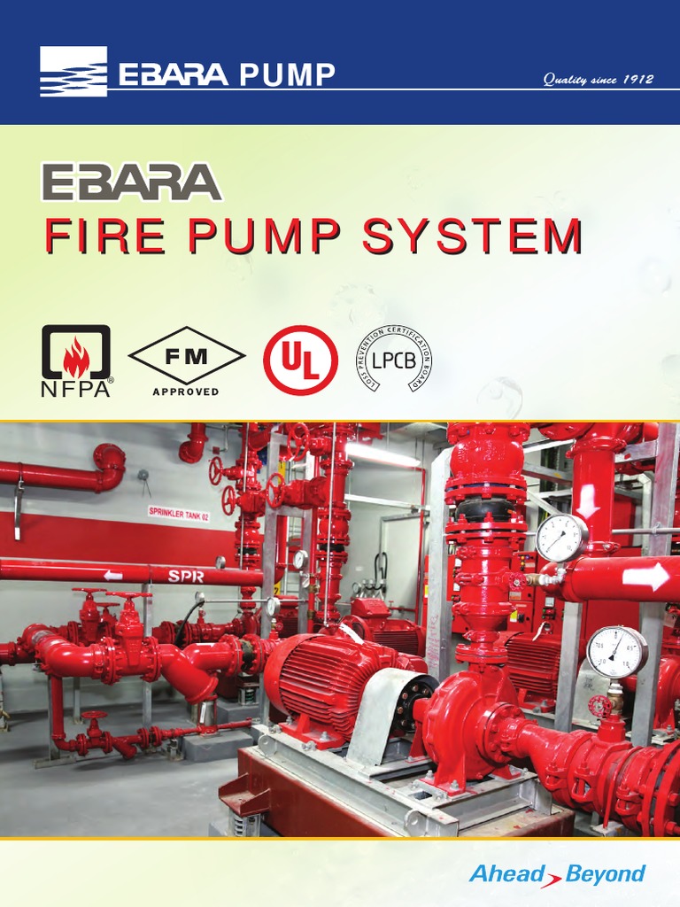 EBARA Fire Pump System Brochure | PDF | Pump | Engines
