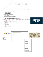 Diagnostic Activities 5th 'Humanístico ' 2021