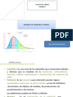 Medidas de Tendencia Central Unidad 2 MM