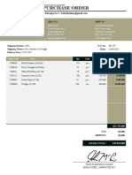 Chezla Reinita M M (Purchase Order)