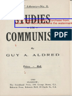 (Guy Aldred) Studies in Communism
