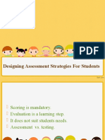 Designing Assessment Strategies For Students