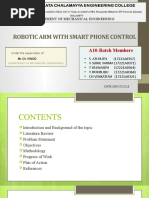 Robotic Arm With Smart Phone Control: A10-Batch Members