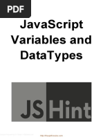 JavaScript Variables and Datatypes