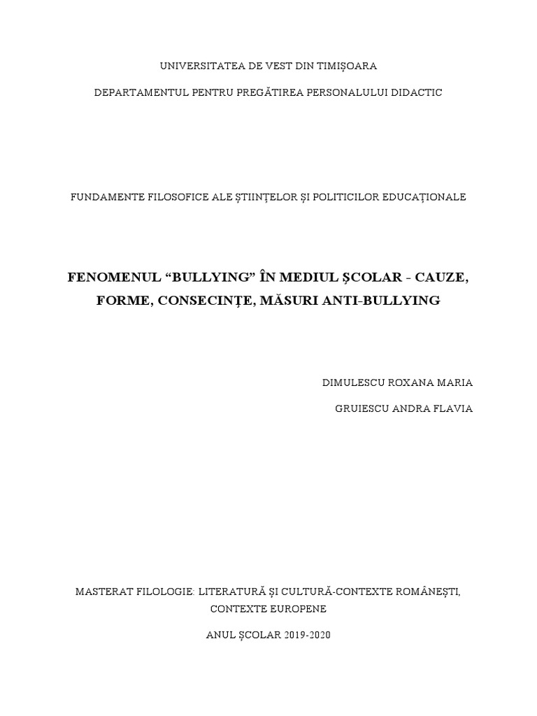 Eseu DPPD Master | PDF