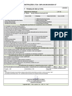 Permissão de trabalho em altura reforma construção civil