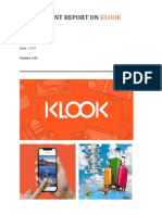 Management Report On Klook