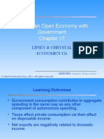 GDP in An Open Economy With Government: Lipsey & Chrystal Economics 12E
