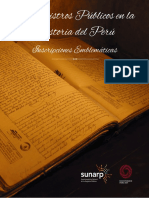 Los Registros Públicos en La Historia Del Perú - Sunarp