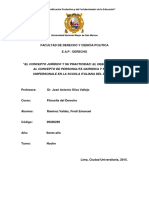 El Debate en Torno Al Concepto de Personalità Giuridica y Società Commerciale en La Scuola Italiana Del Diritto