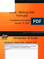 Excel Formulas: Working With Formulas in Excel