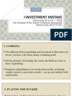 10 Investment Mistakes