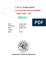 Electrical & Electronics Measurement (EEMMI) Subject Code: 303