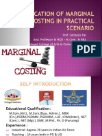 Application of Marginal Costing in Practical Scenario 2