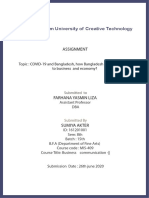 Shanto-Mariam University of Creative Technology: Assignment