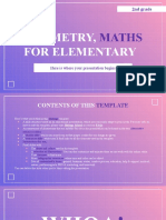 Geometry - Maths for Elementary  2nd Grade _ by Slidesgo