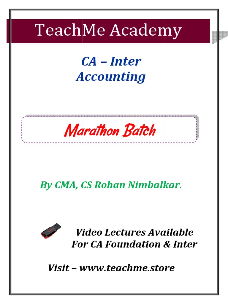 CA Intermediate Accounting Summary Notes | PDF | Income Statement ...