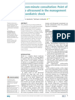 Fifteen-Minute Consultation: Point of Care Ultrasound in The Management of Paediatric Shock