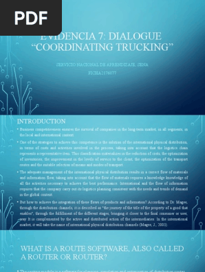 Coordinating Trucking