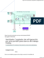 Ventilador - Soplador de Refrigeración Por Aire Portátil para Banco de Trabajo Hobby