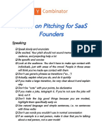 YC S Advice On Pitching For SaaS Founders