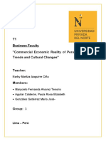 T1 Business Faculty "Commercial Economic Reality of Peru, Considering Trends and Cultural Changes"