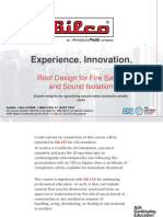 Experience. Innovation.: Roof Design For Fire Safety and Sound Isolation