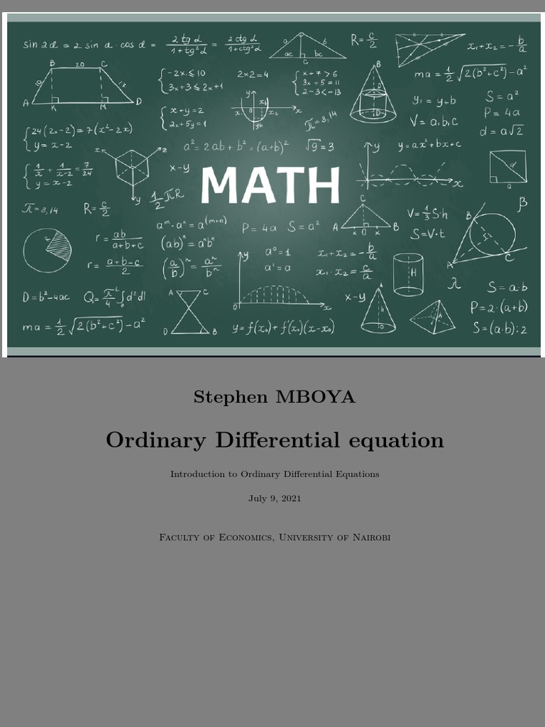 Ode Xeqsma | PDF | Ordinary Differential Equation | Equations