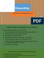 Nota Basic Stewarding (Identify Basic Stewarding Requirement)
