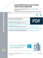 Modelling of Guillotining Process of Grain Oriented Silicon Steel Using FEM