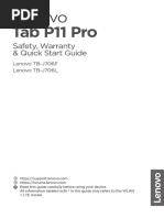 Tab P11 Pro: Safety, Warranty & Quick Start Guide