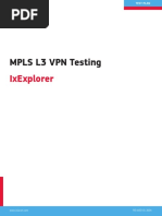 Mpls L3 VPN Testing: Ixexplorer