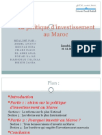 La Politique D - Investissement Au Maroc-1