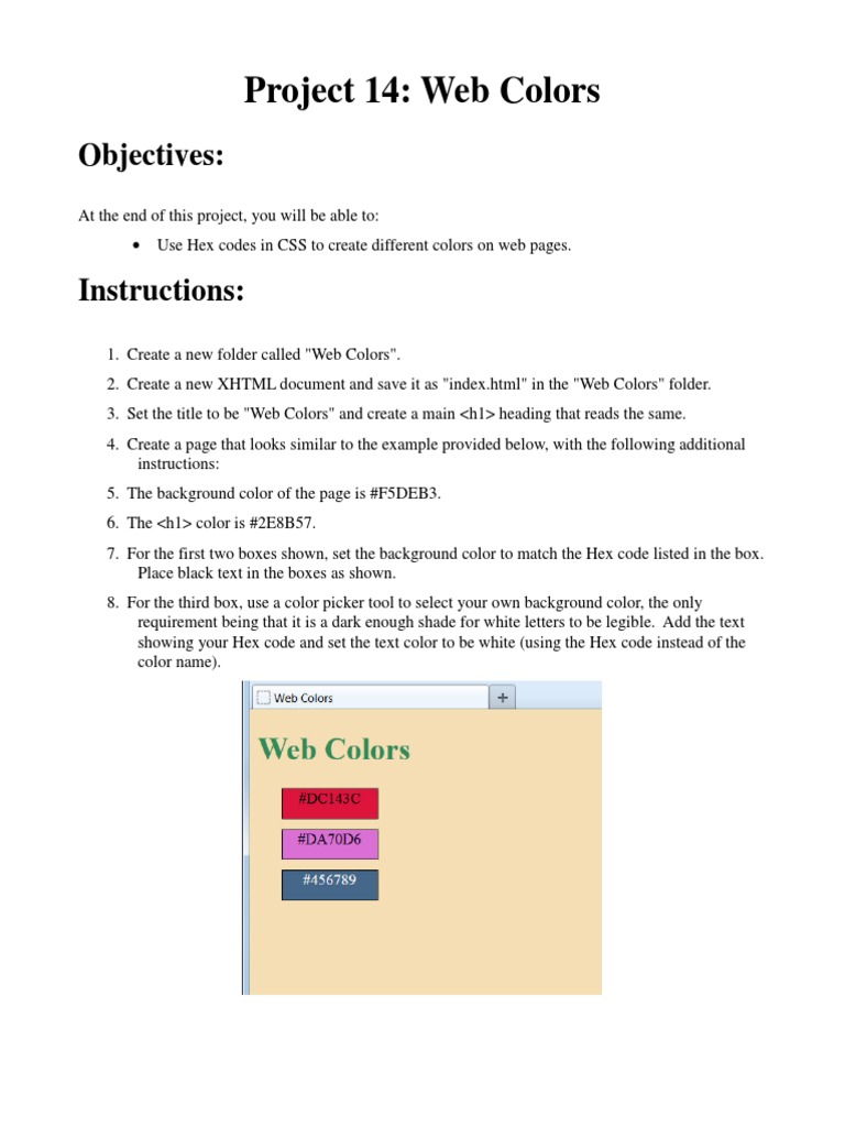 14 Web Colors | PDF