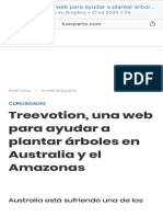 Treevotion, una web para ayudar a plantar árboles en Australia y el Amazonas