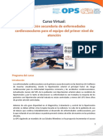 Programa Curso - Prevención Secundaria de Enfermedades Cardiovasculares