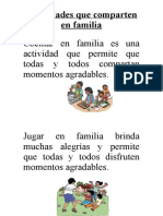 Actividades Que Comparten en Familia LECTURA