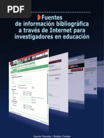 Download Fuentes de informacin bibliografica a travs de Internet para investigadores en educacin by Juan Manuel Zurita Snchez SN51523813 doc pdf