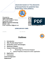 Design of Photoanode Based On Tio Nanowire Embedded Ag Nanoparticles For Potential Dye-Sensitized Solar Cells (DSSCS)