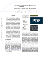 Text2App - A Framework For Creating Android Apps From Text Descriptions