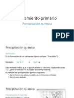 Tratamiento Primario - Precipitación Química