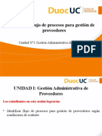 Gestión proveedores construcción flujos procesos