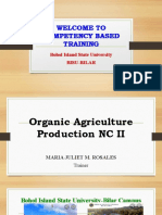 Competency-Based Training in Organic Agriculture Production NC II