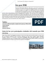 Anexo - Ciudades Por PIB - Wikipedia, La Enciclopedia Libre
