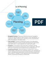 Characteristics of Planning