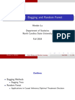 Lecture 22: Bagging and Random Forest: Wenbin Lu Department of Statistics North Carolina State University Fall 2019