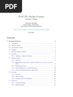 STAT 479: Machine Learning Lecture Notes: Sebastian Raschka Department of Statistics University of Wisconsin-Madison