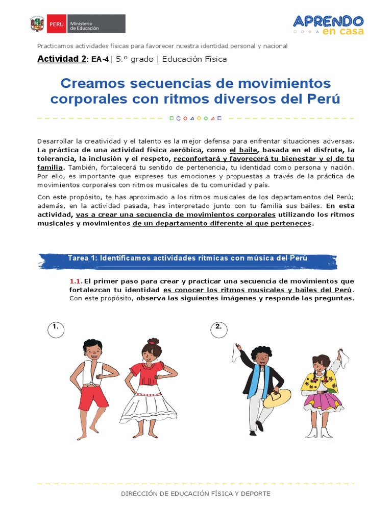 Actividad 2-Ea-4 | PDF | Ritmo | Bailes